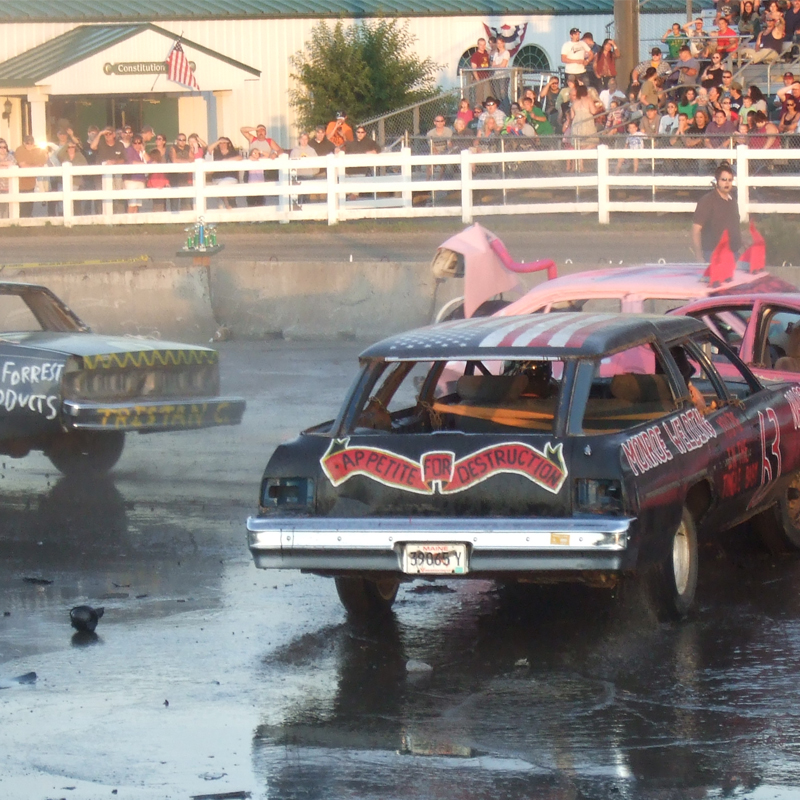 Demolition Derbies Skowhegan State Fair